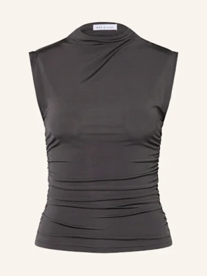 Mrs & Hugs Top Z Dżerseju grau