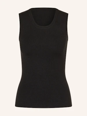 Mrs & Hugs Top Z Dzianiny schwarz