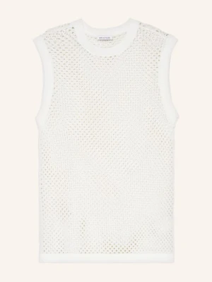 Mrs & Hugs Top Z Dzianiny weiss