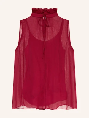 Mrs & Hugs Top Z Falbankami rot