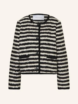 Mrs & Hugs Żakiet Pudełkowy Z Bouclé schwarz