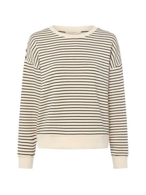 Msch Copenhagen Bluza damska - MSCHIma Kobiety wiskoza beżowy|czarny w paski, XS/S