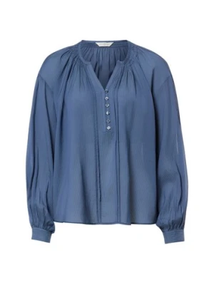 Msch Copenhagen Bluzka damska - MSCHGabrielle Kobiety wiskoza niebieski wypukły wzór tkaniny, XS/S