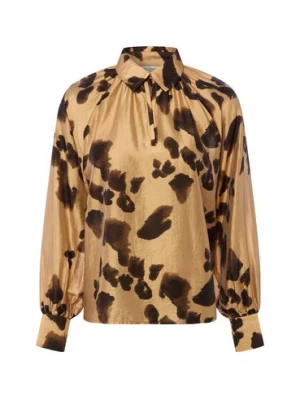 Msch Copenhagen Bluzka damska - MSCHNilla Kobiety brązowy wzorzysty,