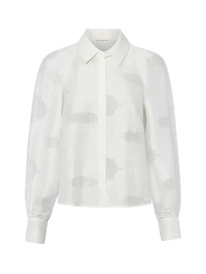 Msch Copenhagen Bluzka damska - MSCHOrkidea Kobiety biały wypukły wzór tkaniny,