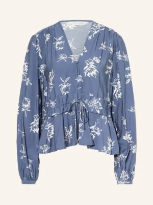 Msch Copenhagen Bluzka Mschandena Amabella Z Falbanami blau