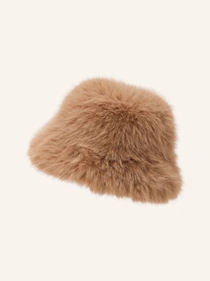 Msch Copenhagen Czapka Typu Bucket Mschlynetta Ze Sztucznego Futra beige
