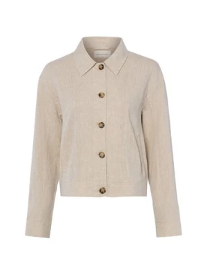 Msch Copenhagen Damska kurtka letnia z zawartością lnu - MASCHViana Ginia Kobiety len beżowy,