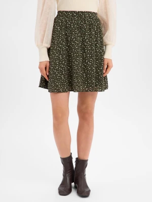 Msch Copenhagen Damska mini spódniczka - MSCHKaylen Oceanna Kobiety zielony wzorzysty,
