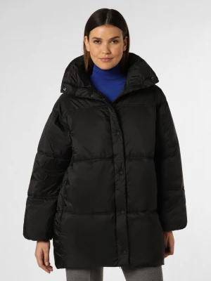 Msch Copenhagen Damski płaszcz pikowany Kobiety Sztuczne włókno czarny jednolity, XS/S