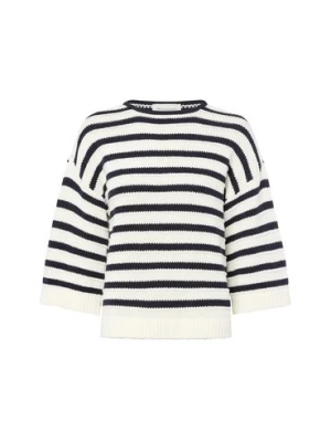 Msch Copenhagen Damski sweter z dzianiny - MSCHLeika Jillena Kobiety dzianina grubo tkana niebieski|biały w paski, XS/S