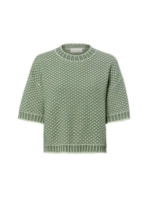 Msch Copenhagen Damski sweter z dzianiny z krótkim rękawem - MSCHCatina Pilla Kobiety zielony, XS/S