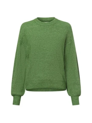 Msch Copenhagen Damski sweter z dzianiny z zawartością alpaki - MSCHGustel Hope Kobiety zielony jednolity, M/L