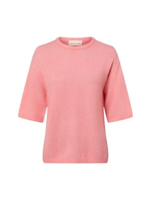 Msch Copenhagen Damski sweter z dzianiny z zawartością alpaki - MSCHKellsey Algeria Kobiety różowy jednolity, XS/S