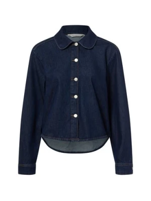 Msch Copenhagen Dżinsowa bluzka damska - MSCHAdna Alena Kobiety Bawełna niebieski jednolity, XS/S