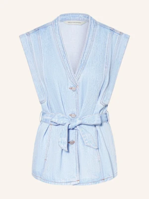 Msch Copenhagen Kamizelka Jeansowa Mschjosephine Rue blau