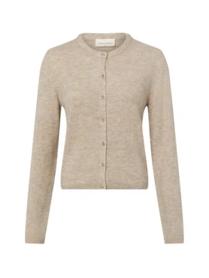 Msch Copenhagen Kardigan damski z zawartością alpaki - MSCHKellsey Alegria Kobiety brązowy marmurkowy, XS/S