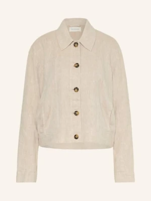 Msch Copenhagen Kurtka Z Klapami Mschviana Ginia Z Lnem beige