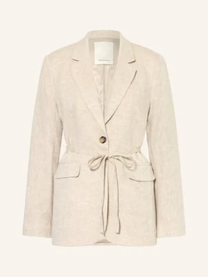 Msch Copenhagen Marynarka Mschviana Ginia Z Lnem beige