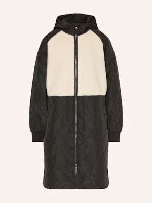 Msch Copenhagen Płaszcz Pikowany Mschadelyn Kiara Z Mieszanki Materiałów schwarz