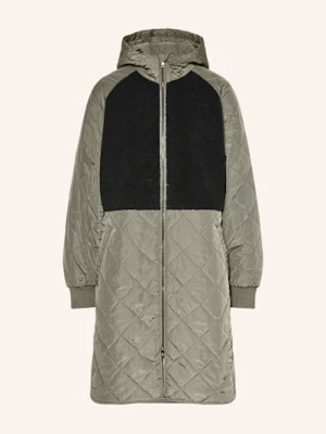 Msch Copenhagen Płaszcz Pikowany Mschadelyn Kiara Z Mieszanki Materiałów schwarz