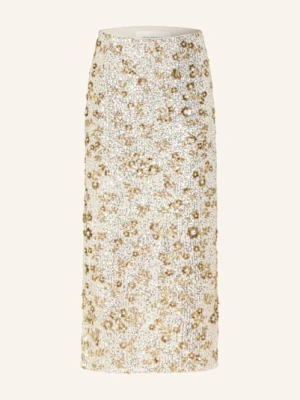 Msch Copenhagen Spódnica Mschmagnolia Z Cekinami I Ozdobnymi Perełkami silber