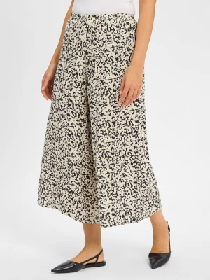 Msch Copenhagen Spodnie culottes - MSCHJusia Kobiety wiskoza beżowy|wielokolorowy wzorzysty,