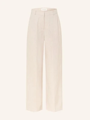 Msch Copenhagen Spodnie Mschpennie Ginia Z Lnem beige