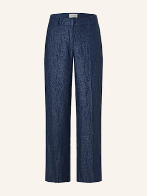 Msch Copenhagen Spodnie Z Lnu Mschnaira Claritta blau