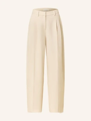 Msch Copenhagen Spodnie Z Materiału Typu Marlene Mschesteriane beige