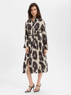 Msch Copenhagen Sukienka damska - MSCHKaralie Kobiety czarny|wielokolorowy wzorzysty,