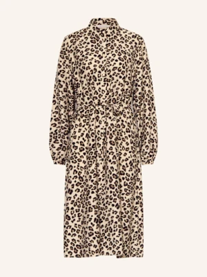 Msch Copenhagen Sukienka Koszulowa Mschkalani Z Falbankami braun