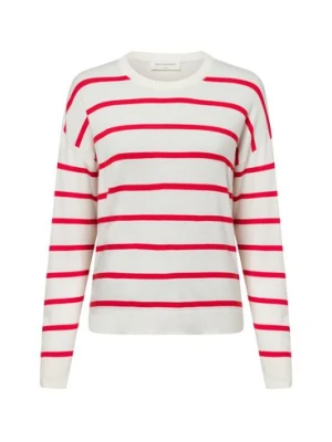 Msch Copenhagen Sweter damski - Mschmaura Rachelle Kobiety biały|czerwony w paski, XS/S
