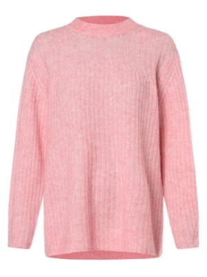 Msch Copenhagen Sweter damski z dodatkiem alpaki Kobiety różowy marmurkowy, M/L