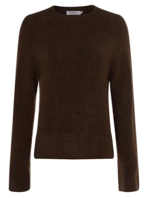 Msch Copenhagen Sweter damski z dodatkiem alpaki Kobiety Sztuczne włókno brązowy jednolity, L/XL