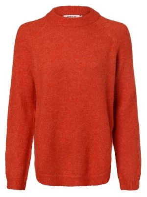 Msch Copenhagen Sweter damski z dodatkiem alpaki Kobiety Sztuczne włókno czerwony marmurkowy, M/L