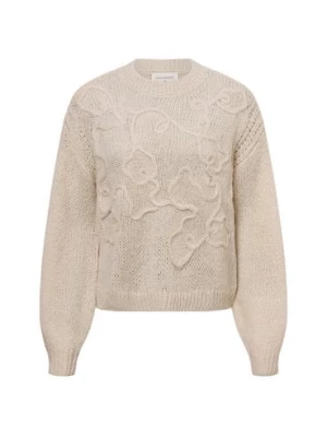 Msch Copenhagen Sweter damski z zawartością alpaki - MSCHDiella Heidi Kobiety beżowy jednolity, XS/S