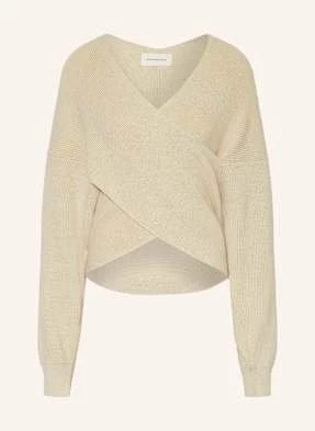 Msch Copenhagen Sweter Mschzinelle W Stylu Kopertowym weiss