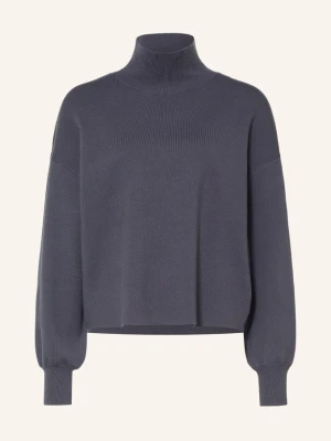 Msch Copenhagen Sweter Z Golfem Mschmercy blau CZIEMNOSZARY