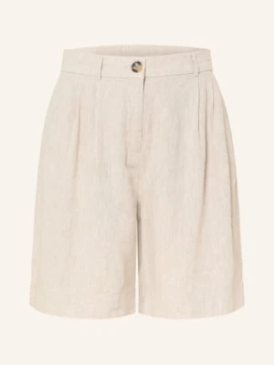 Msch Copenhagen Szorty Mschviana Ginia Z Lnem beige