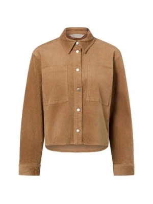 Msch Copenhagen Sztruksowa bluzka damska - MSCHArcelle Kobiety Bawełna brązowy jednolity, XS/S