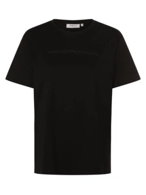 Msch Copenhagen T-shirt damski Kobiety Bawełna czarny nadruk,