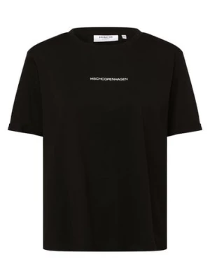Msch Copenhagen T-shirt damski Kobiety Bawełna czarny nadruk, M/L