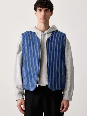 MSGM bezrękawnik dwustronny męski niebieski