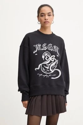 MSGM bluza bawełniana damska kolor czarny z nadrukiem 3742MDM110.247999