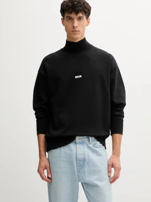 MSGM bluza bawełniana męski kolor czarny z nadrukiem 2000MM508.300000