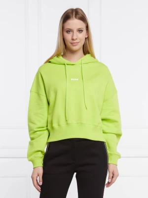 MSGM Bluza | Cropped Fit limonkowy