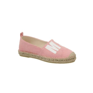 MSGM Espadryle | z dodatkiem skóry różowy