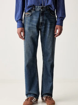 MSGM jeansy straight męskie niebieski