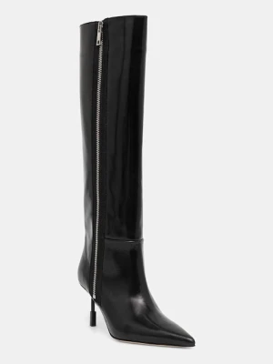 MSGM kozaki damskie kolor czarny na szpilce 3742MDS950
